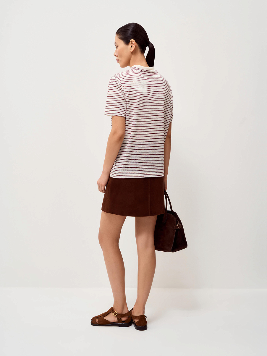 Топ из смесового льна