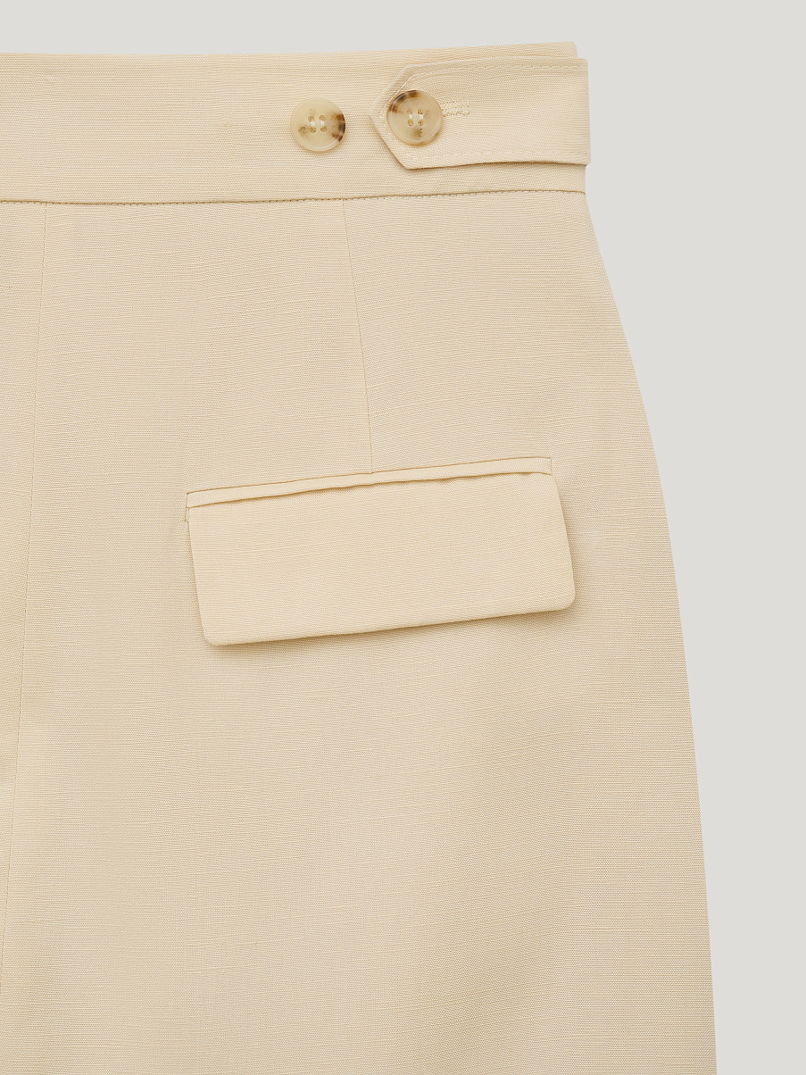 Юбка из тенсела и льна
