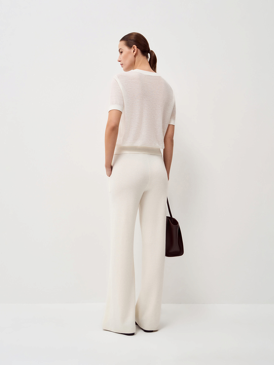 Топ льняной c шерстью