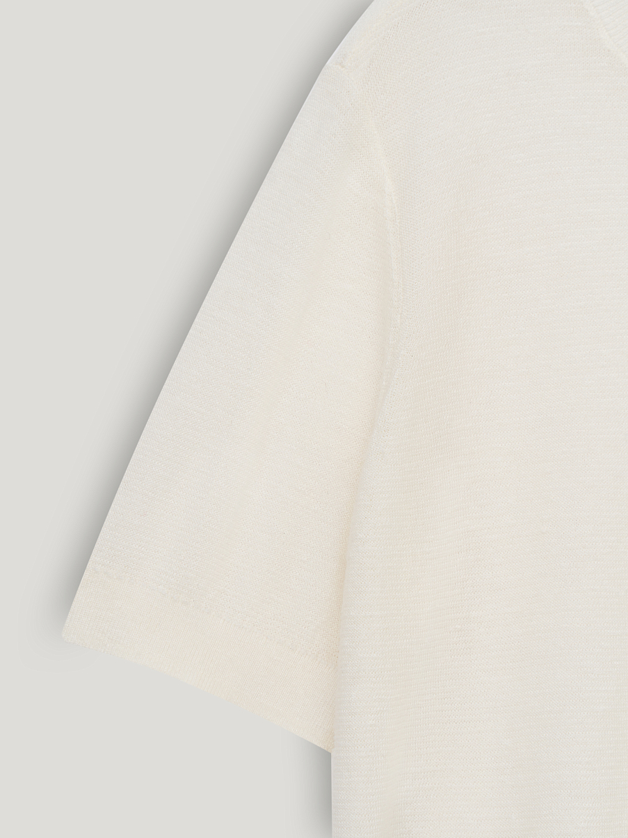 Топ льняной c шерстью