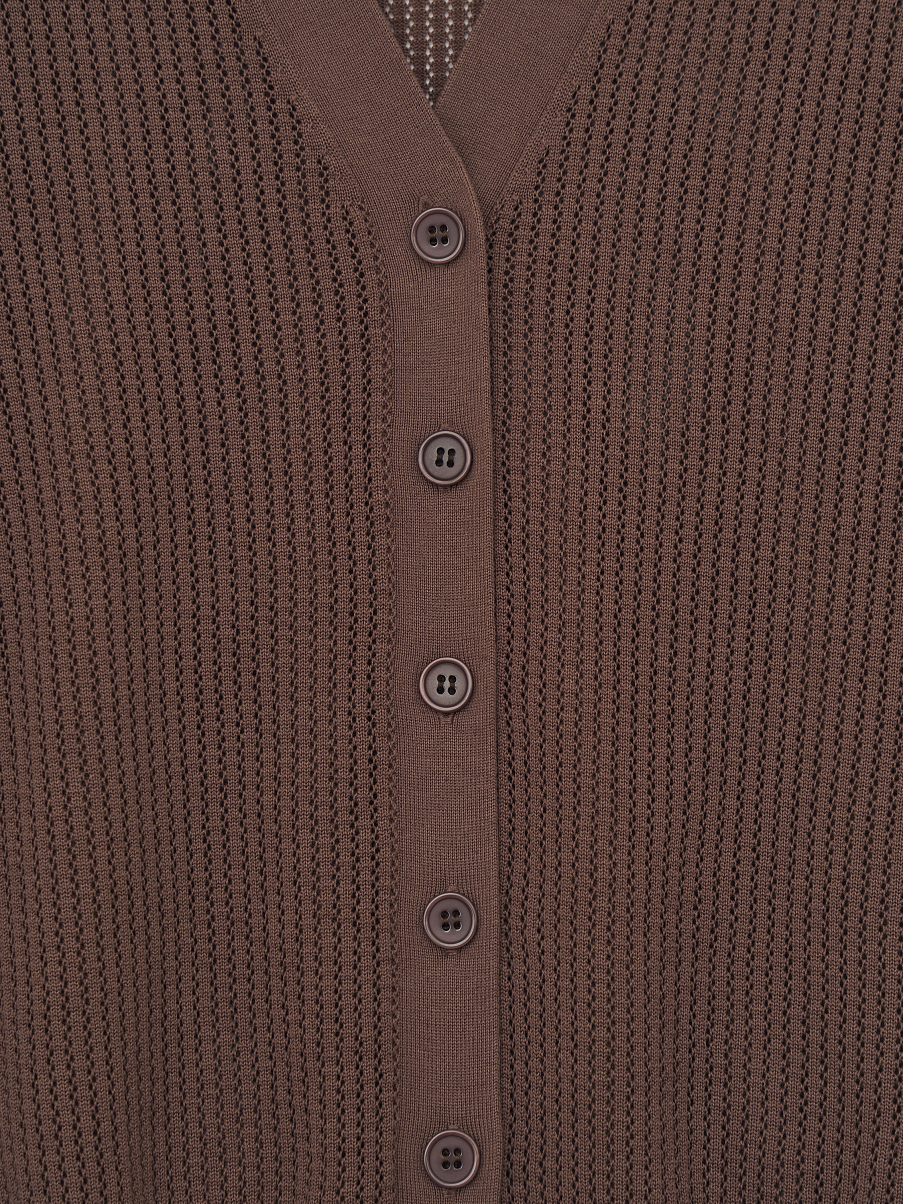 Кардиган из тенсела с шелком