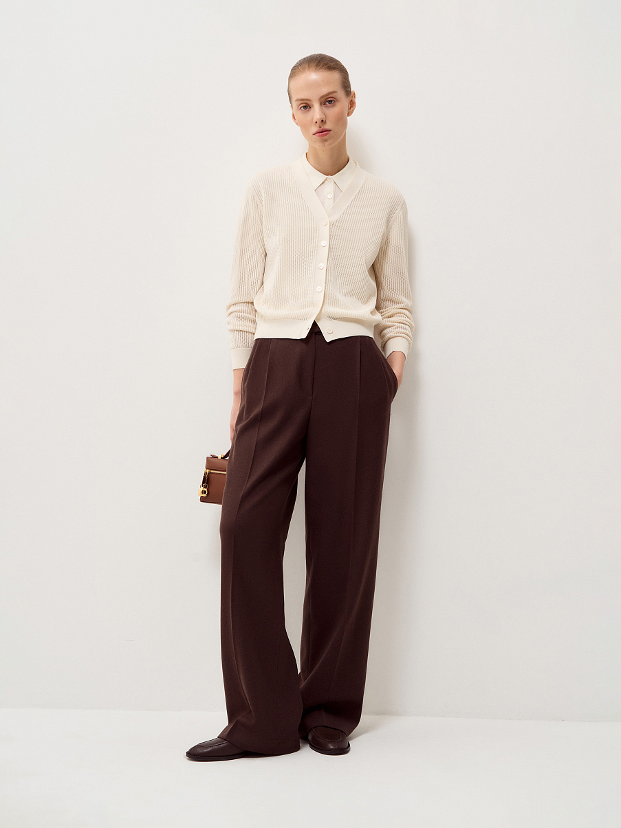 Кардиган из тенсела с шелком