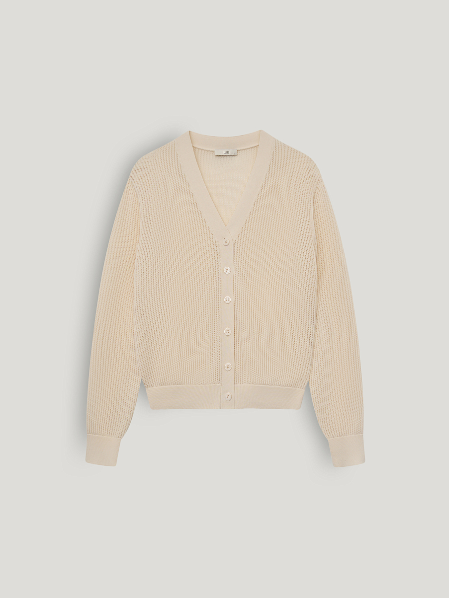 Кардиган из тенсела с шелком