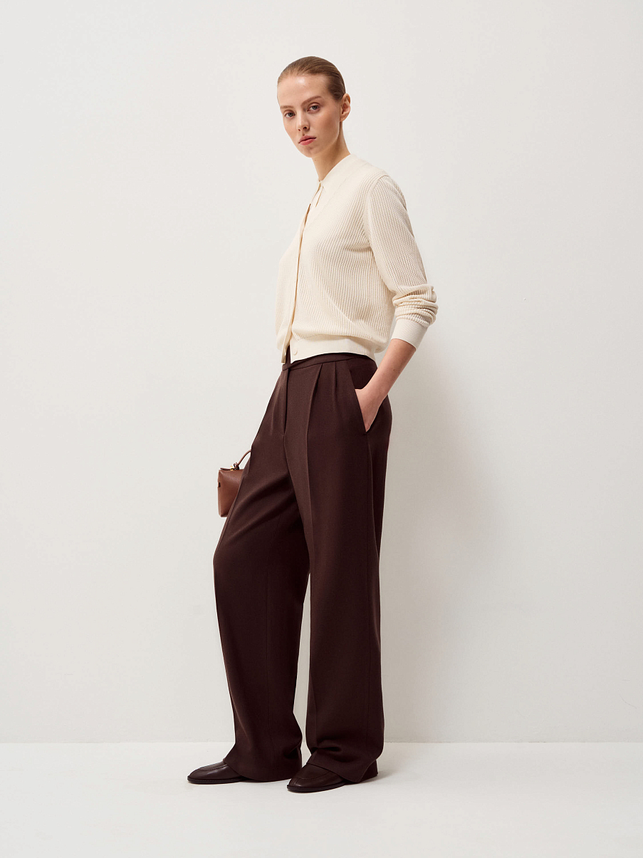 Кардиган из тенсела с шелком