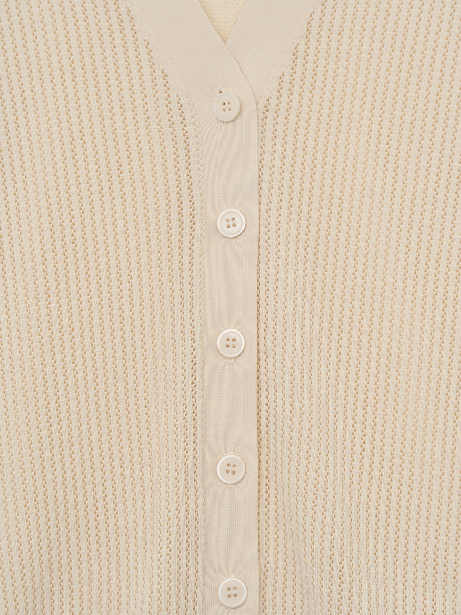 Кардиган из тенсела с шелком