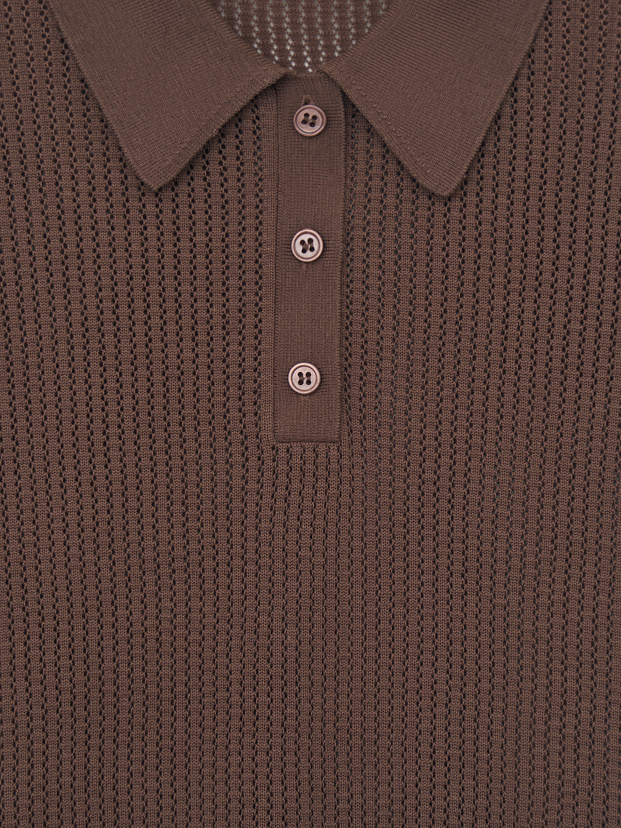 Топ из тенсела с шерстью