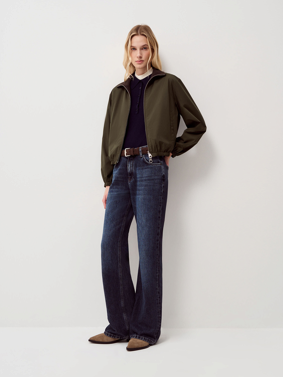 Полусапоги из замши