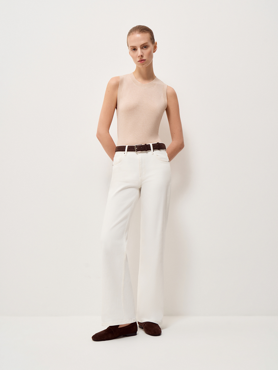 Топ из тенсела и шерсти