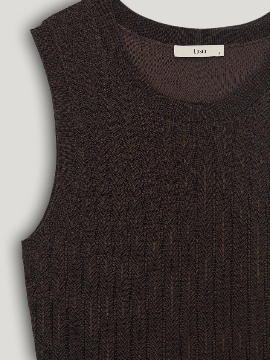 Платье трикотажное с шелком