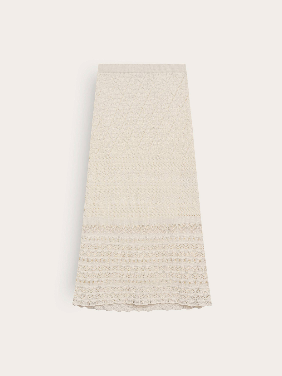 Юбка кружевная миди