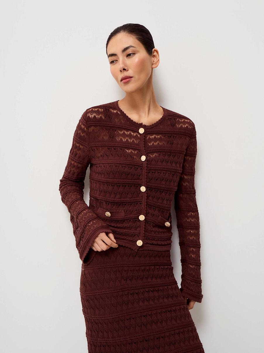 Кардиган вязаный