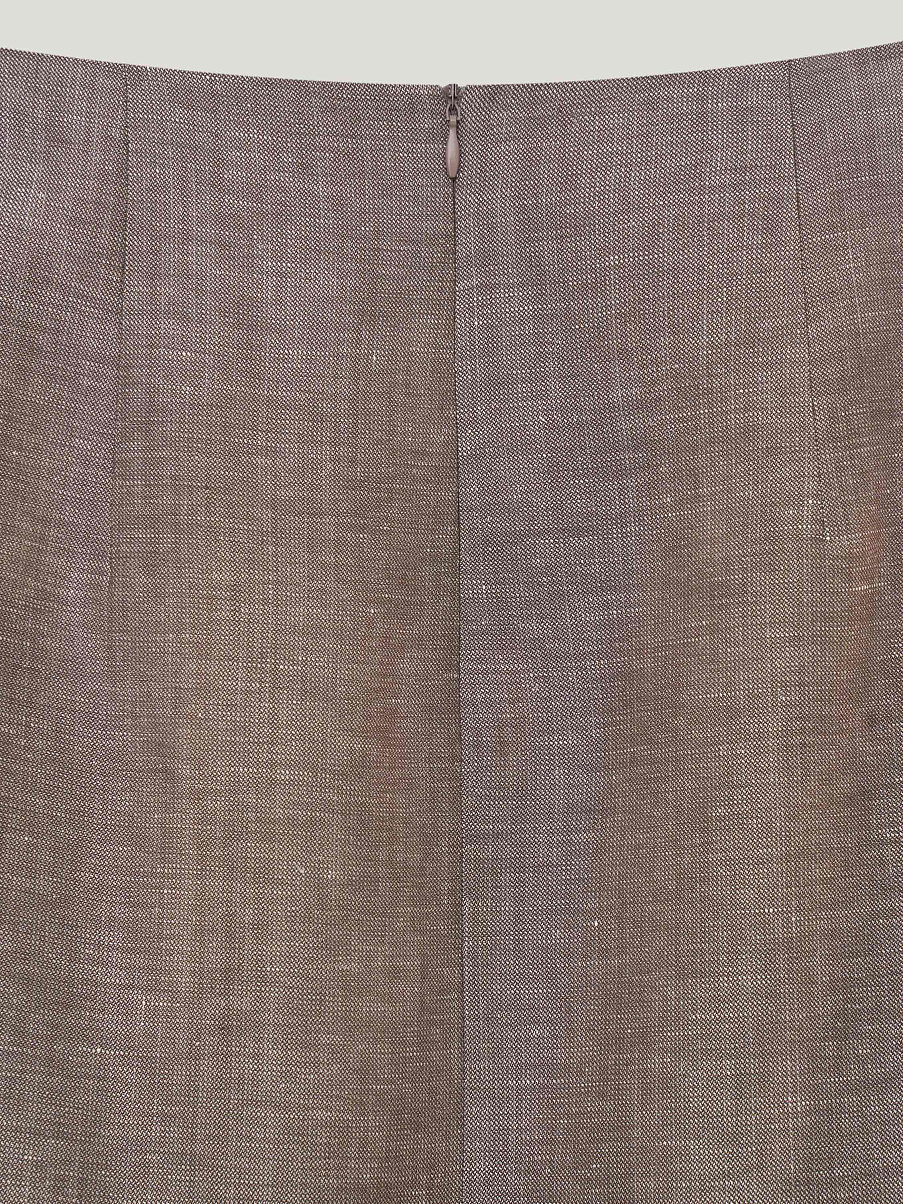 Юбка из шерсти со льном