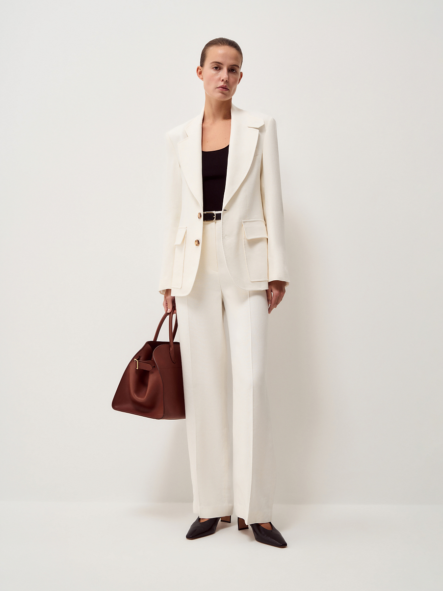 Брюки из итальянского льна Manteco®