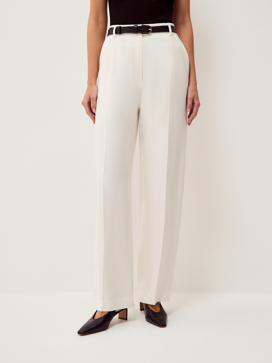 Брюки из итальянского льна Manteco®