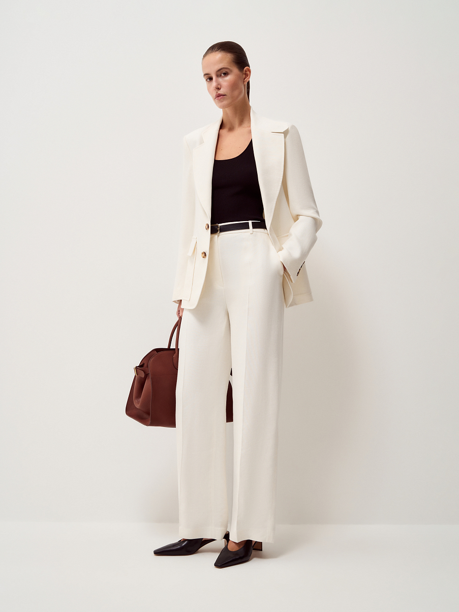 Брюки из итальянского льна Manteco®