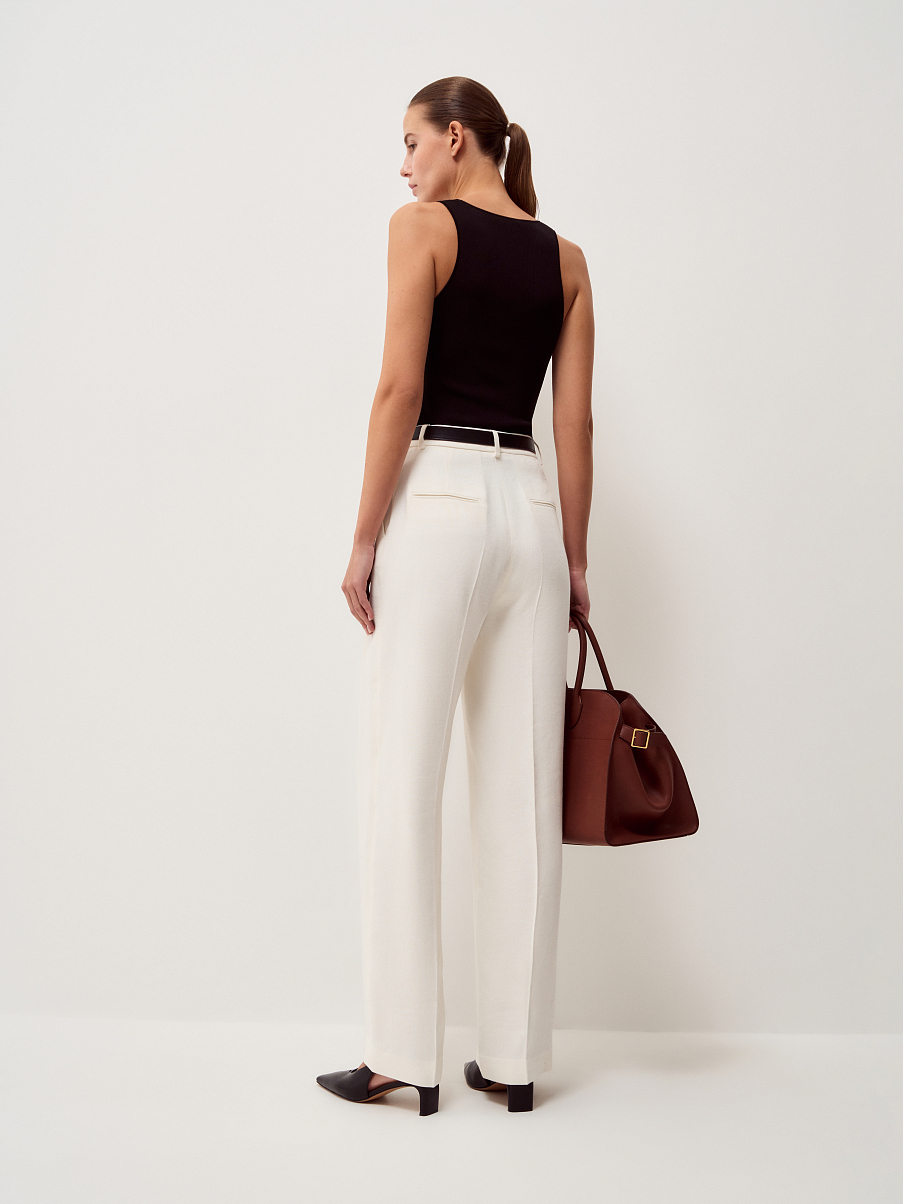 Брюки из итальянского льна Manteco®