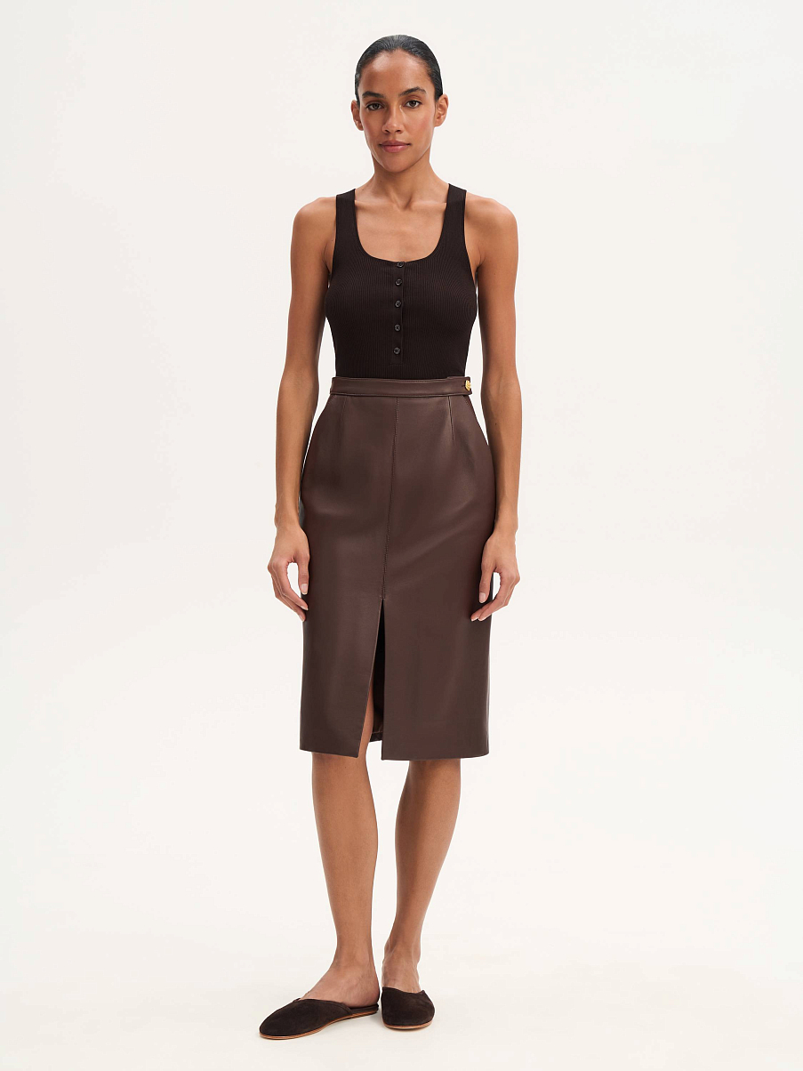 Топ трикотажный из шелка