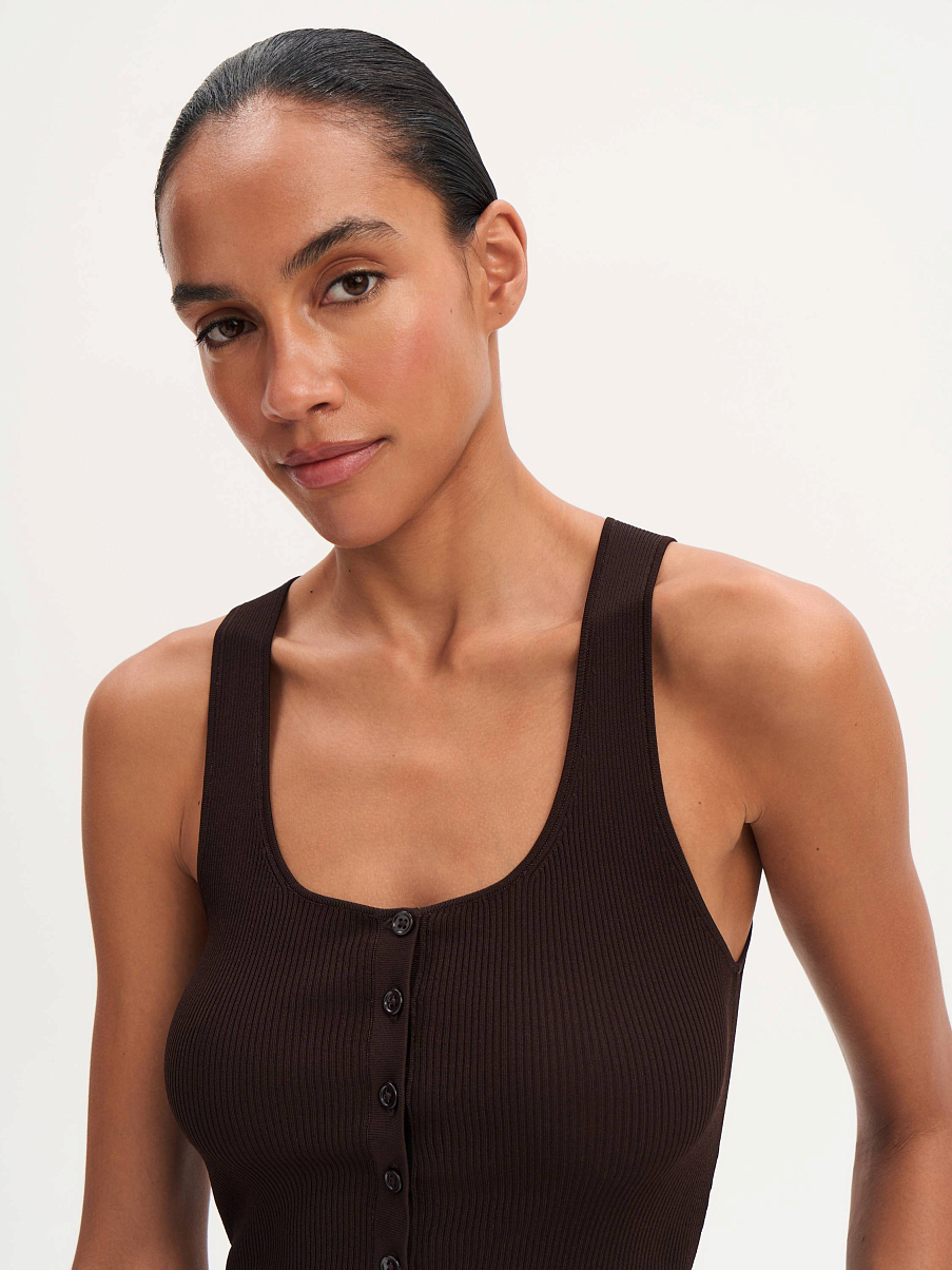 Топ трикотажный из шелка