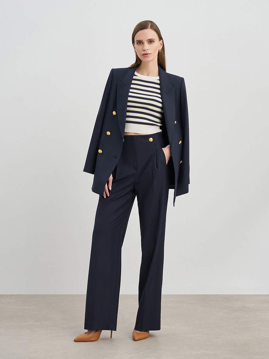 Брюки палаццо со стрелками