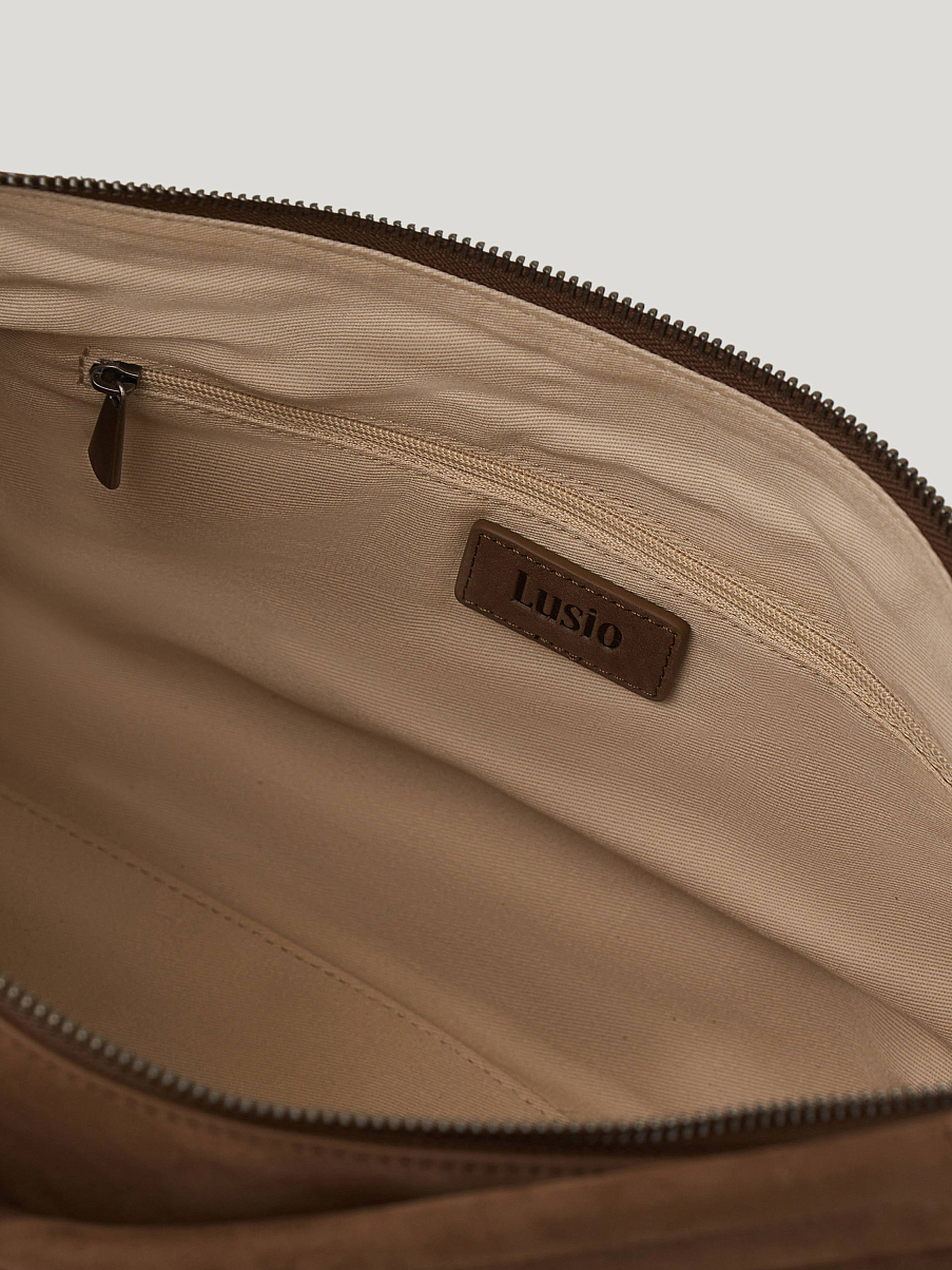 Сумка из натуральной замши