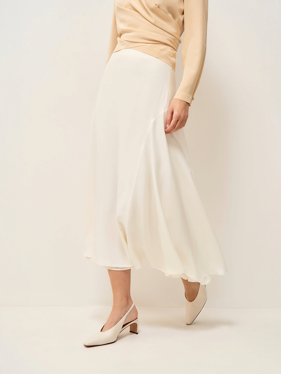 Юбка с шелком