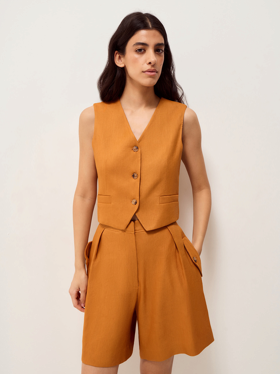 Шорты из итальянского льна Manteco®