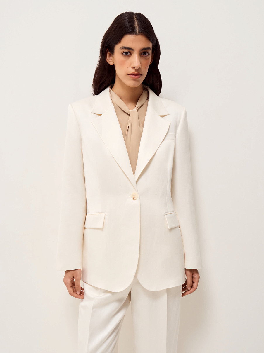 Жакет из смесового льна