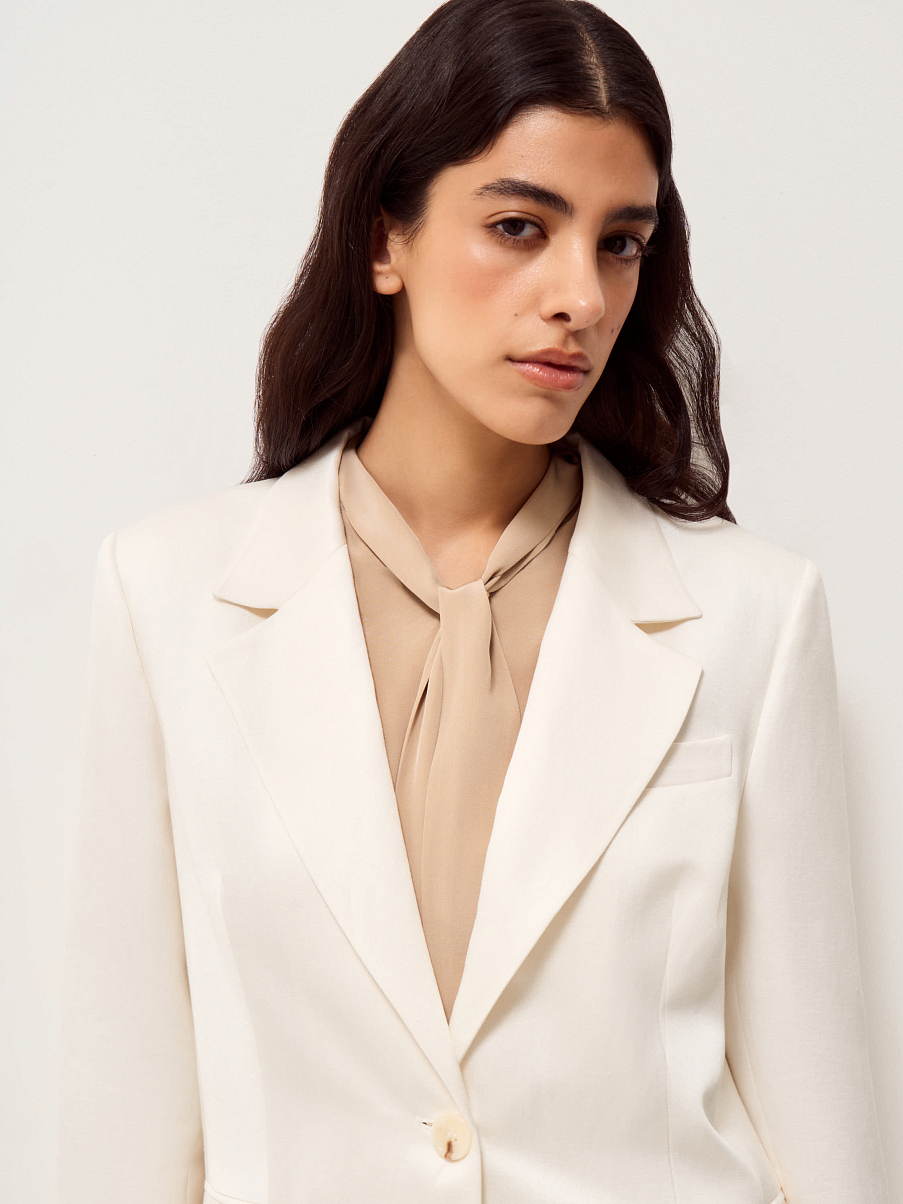 Жакет из смесового льна