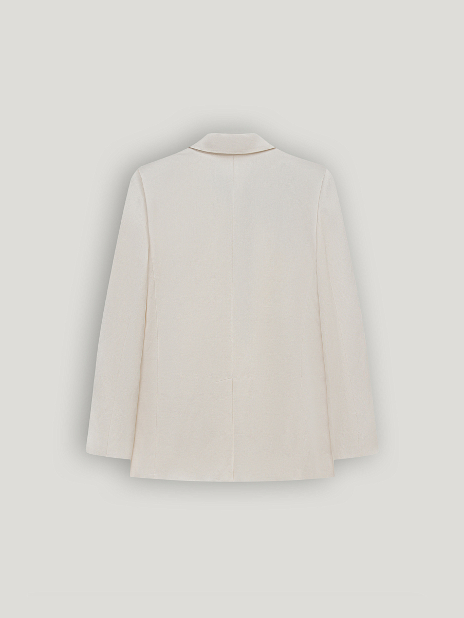 Жакет из смесового льна