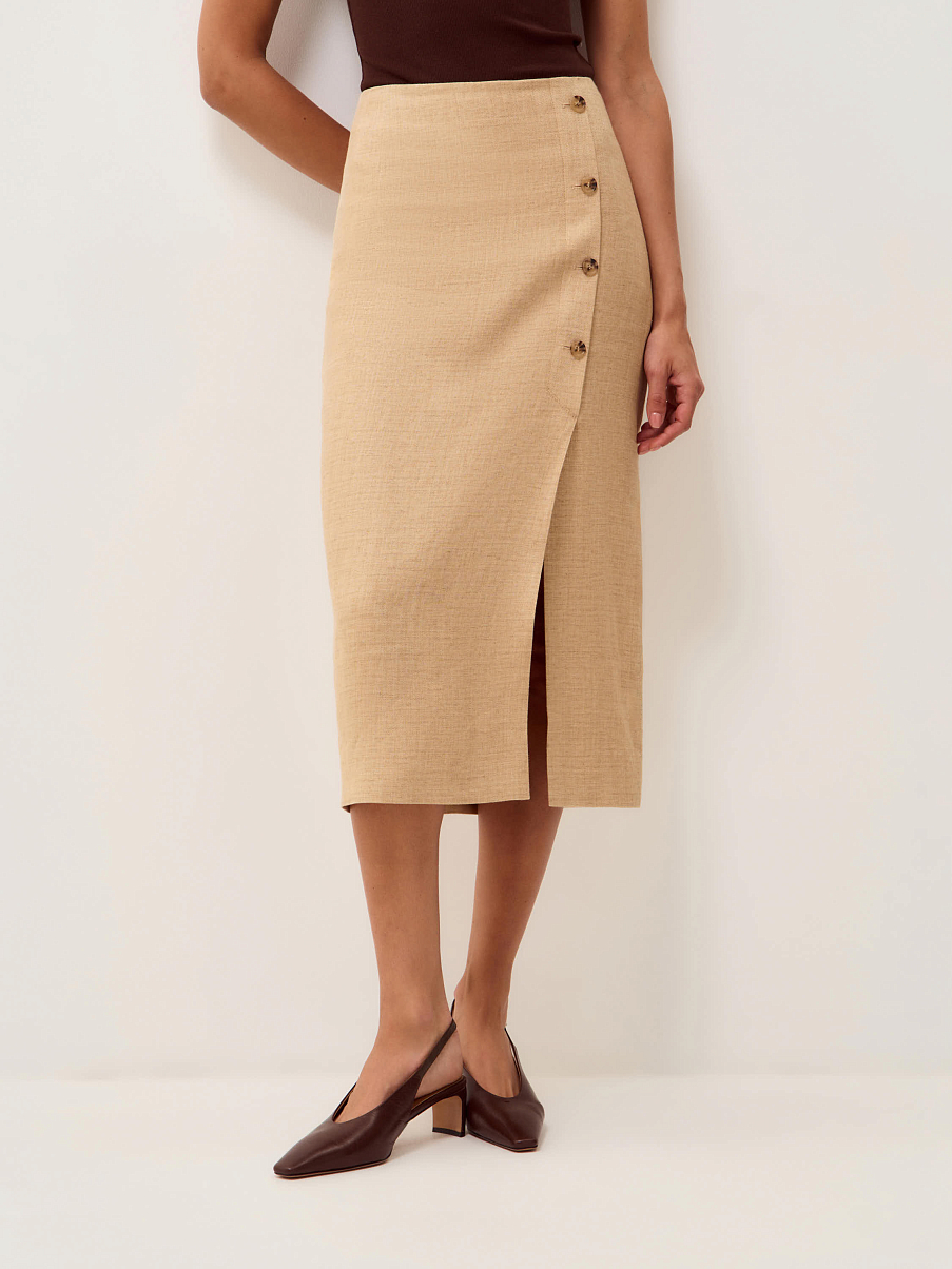 Юбка изо льна