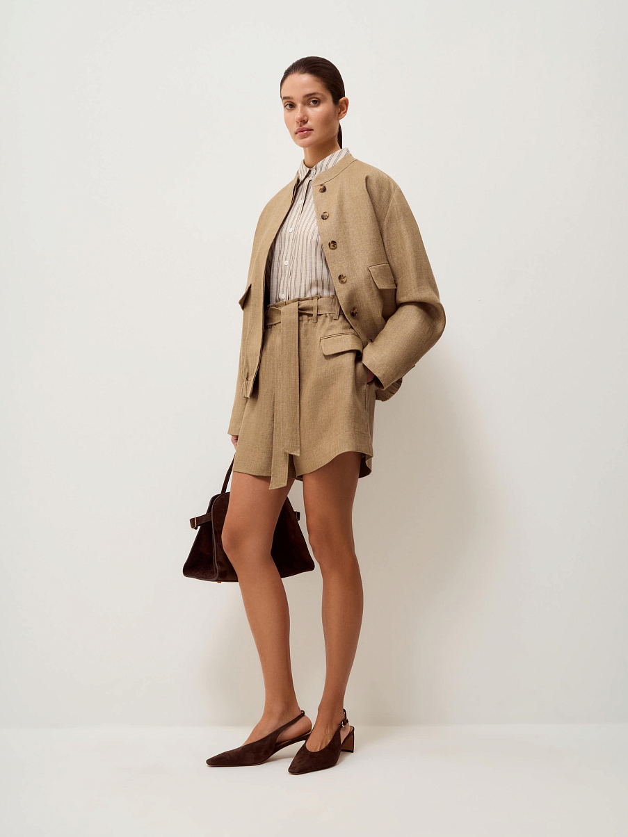 Шорты изо льна