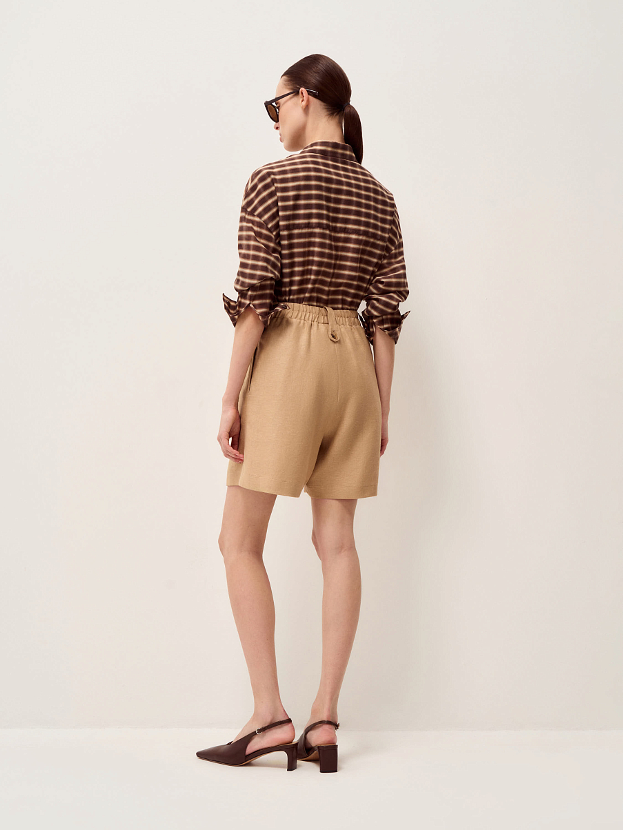 Шорты изо льна