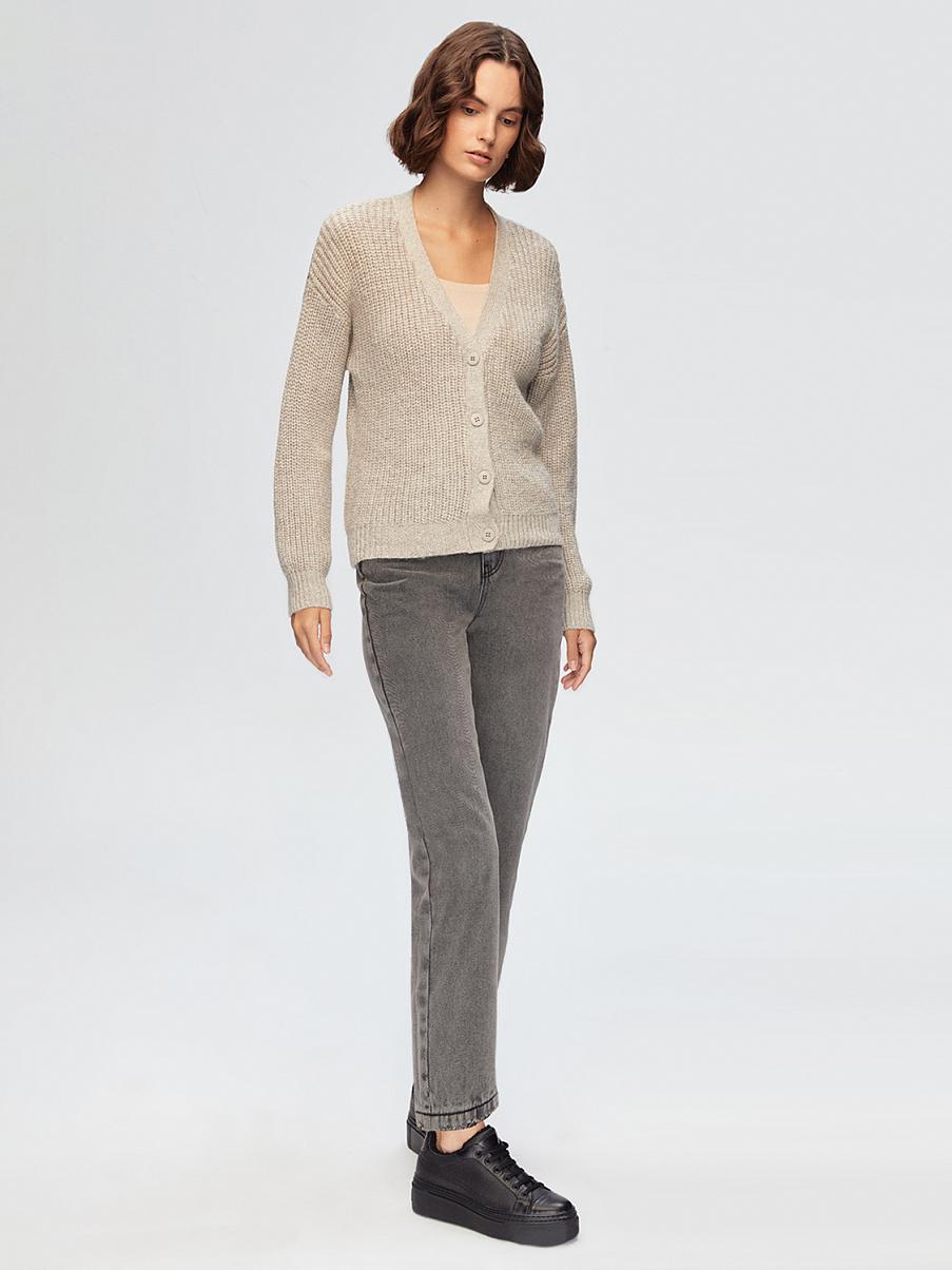 Вязаный кардиган на пуговицах с шерстью мериноса