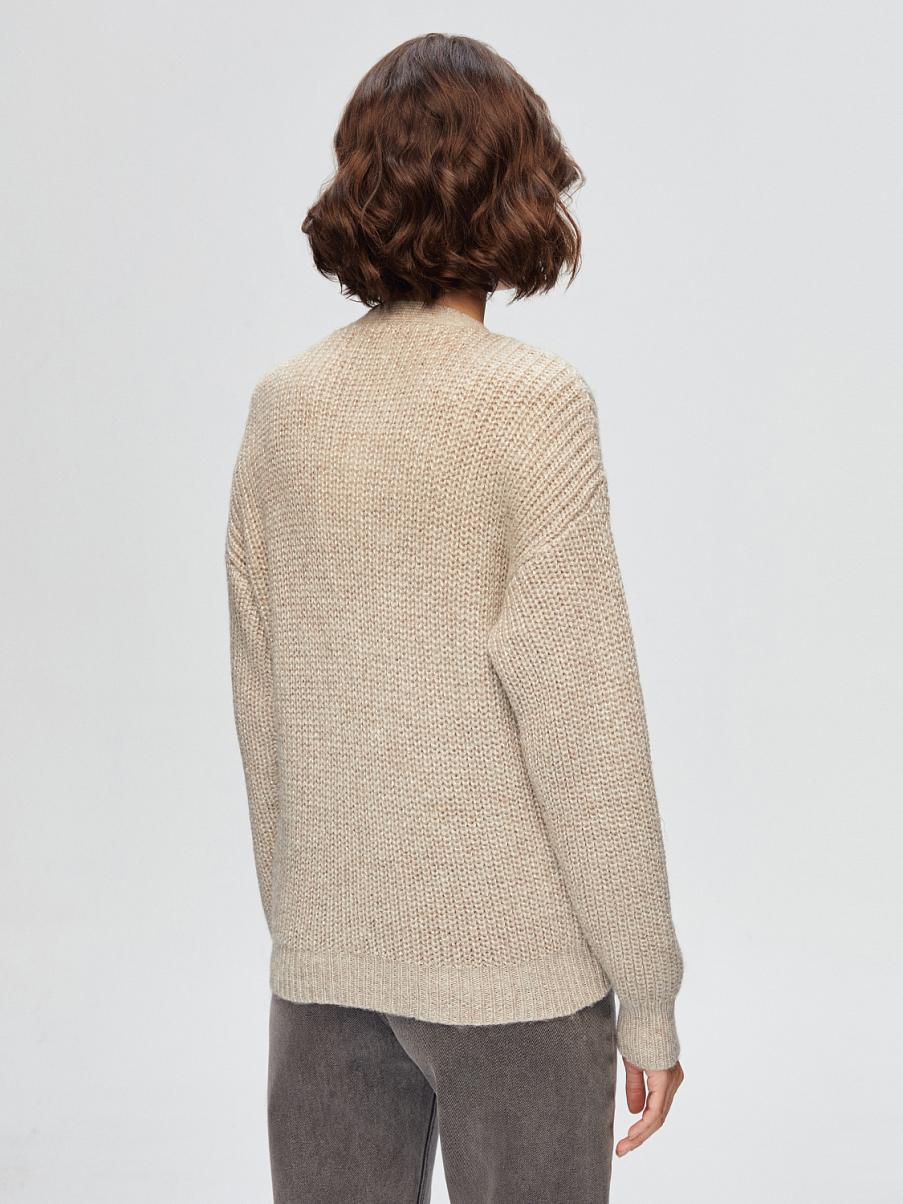 Вязаный кардиган на пуговицах с шерстью мериноса