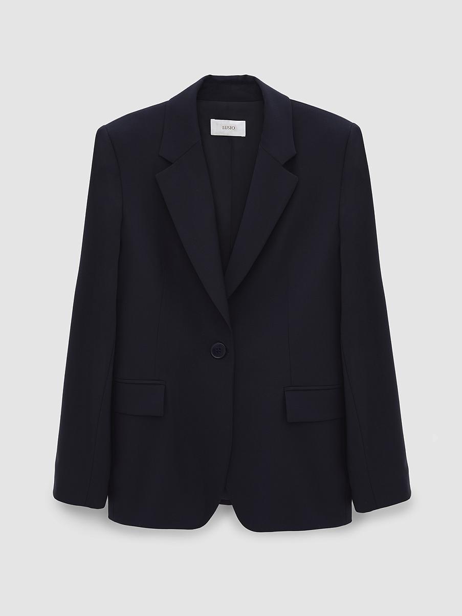 Жакет из шерсти на одну пуговицу