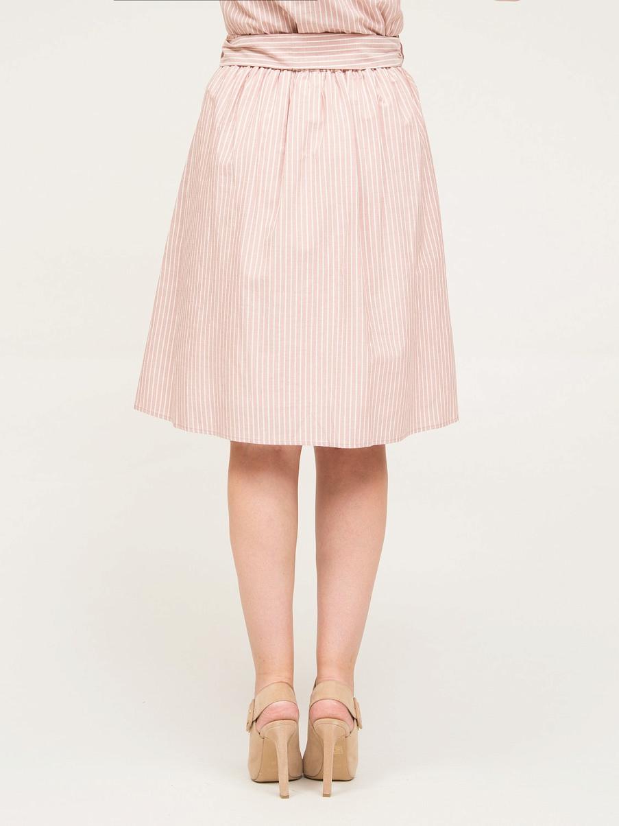 Юбка-полусолнце из хлопка и вискозы