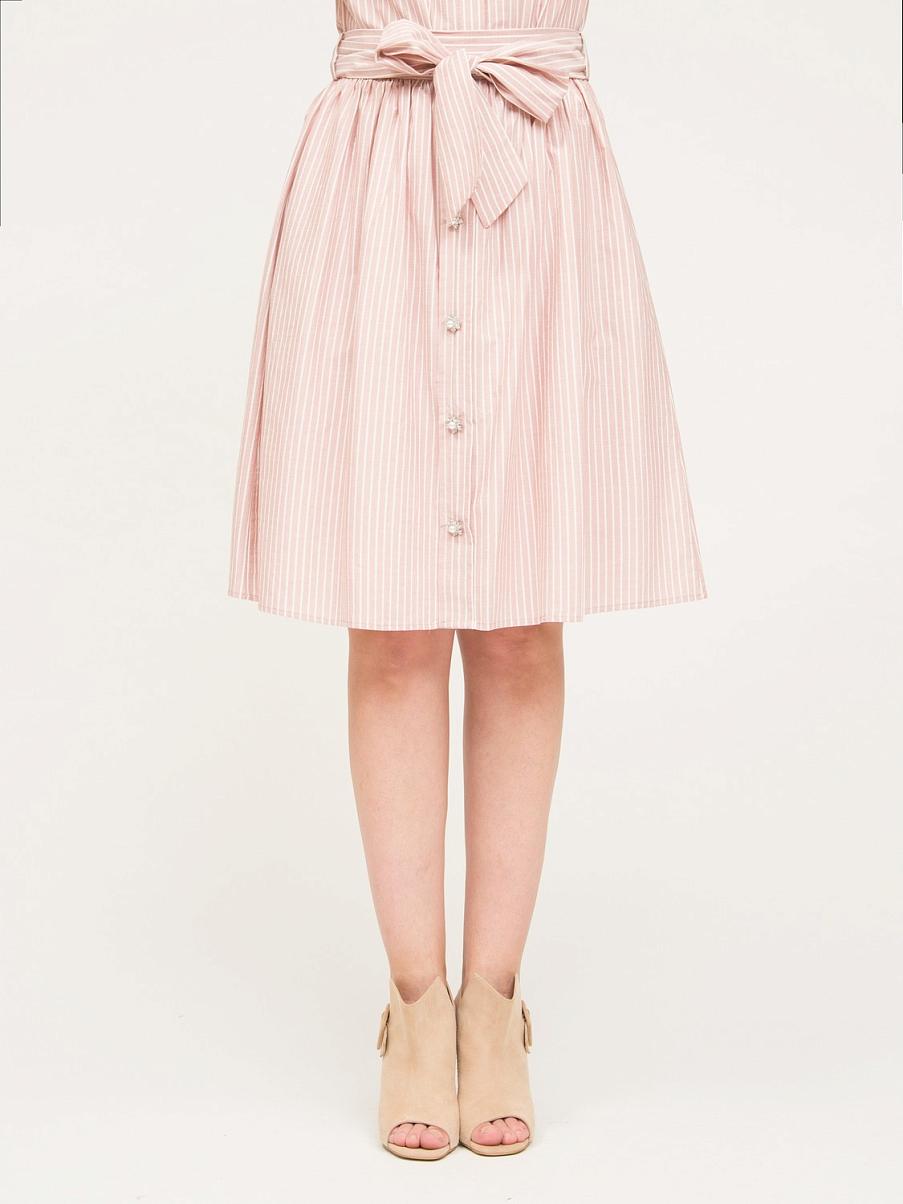 Юбка-полусолнце из хлопка и вискозы