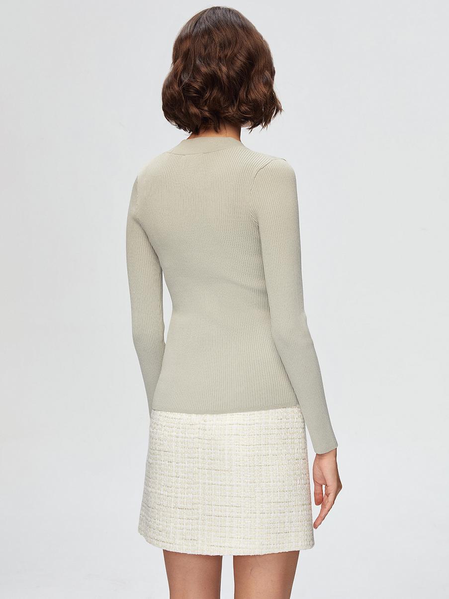 Облегающий кардиган в рубчик