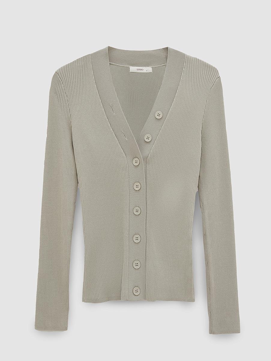 Облегающий кардиган в рубчик