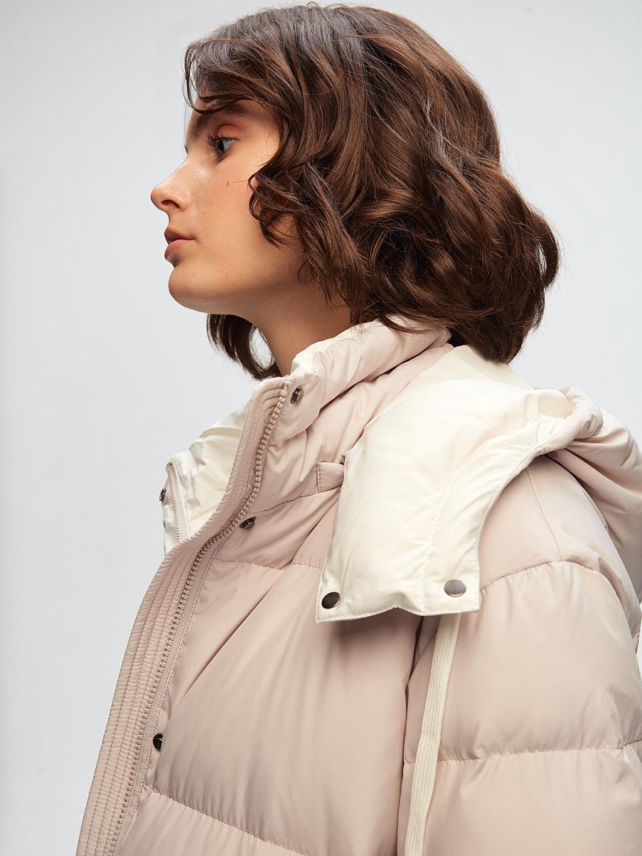 Пуховик с наполнителем из пуха и пера