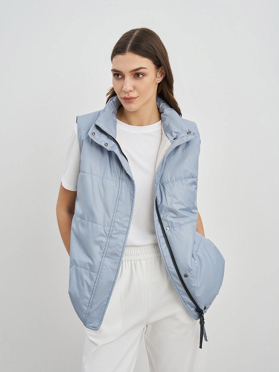 Утепленная жилетка оверсайз