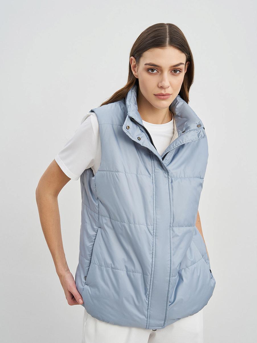Утепленная жилетка оверсайз