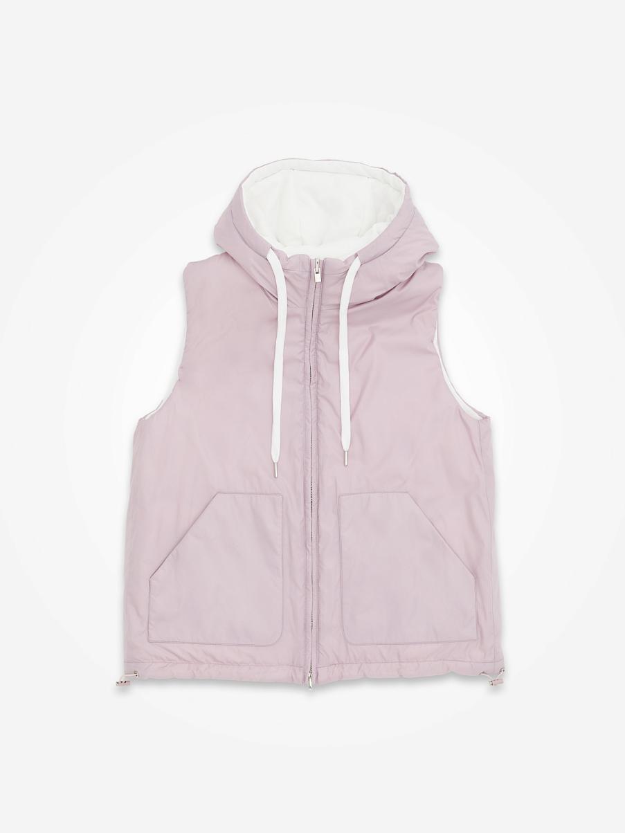 Двусторонняя жилетка с капюшоном