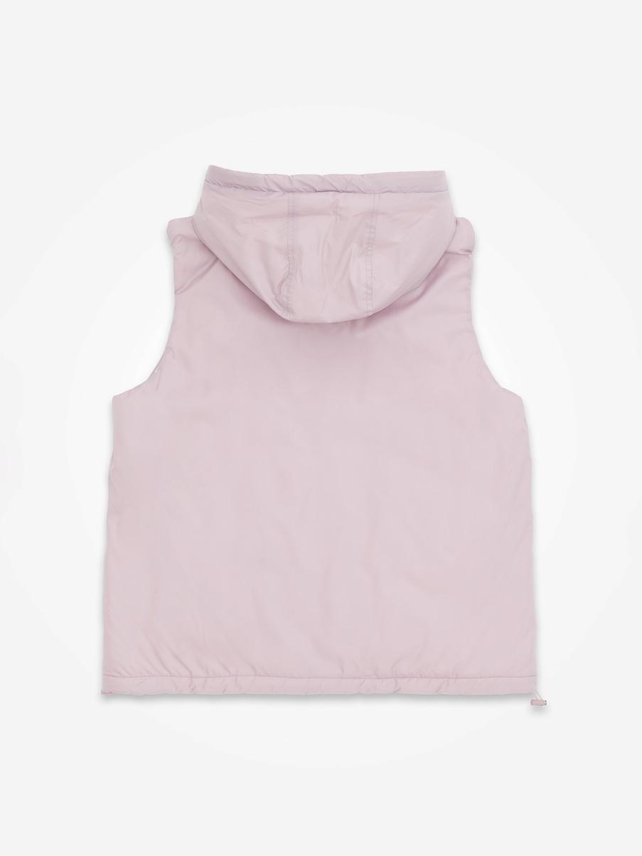 Двусторонняя жилетка с капюшоном