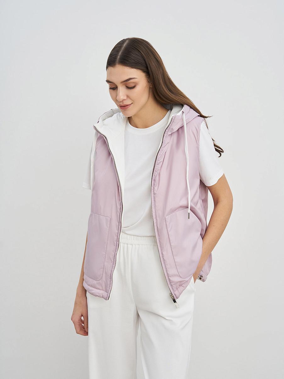 Двусторонняя жилетка с капюшоном