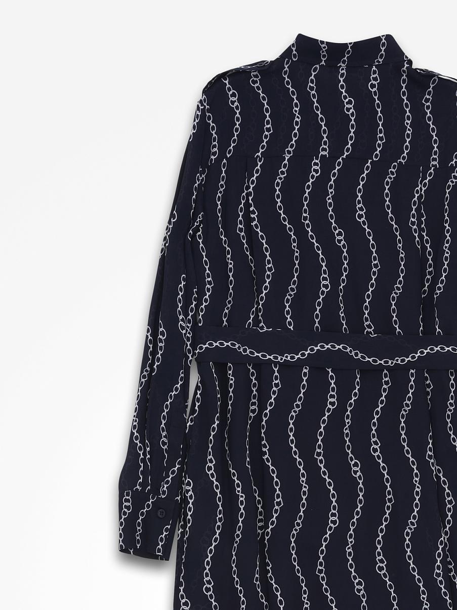 Платье макси с разрезами и поясом