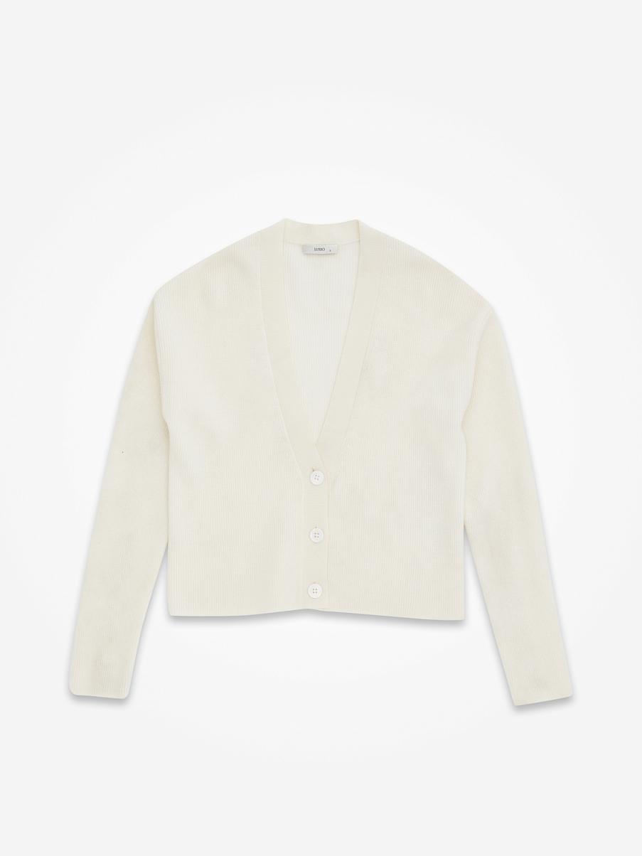 Кардиган свободного кроя из шерсти