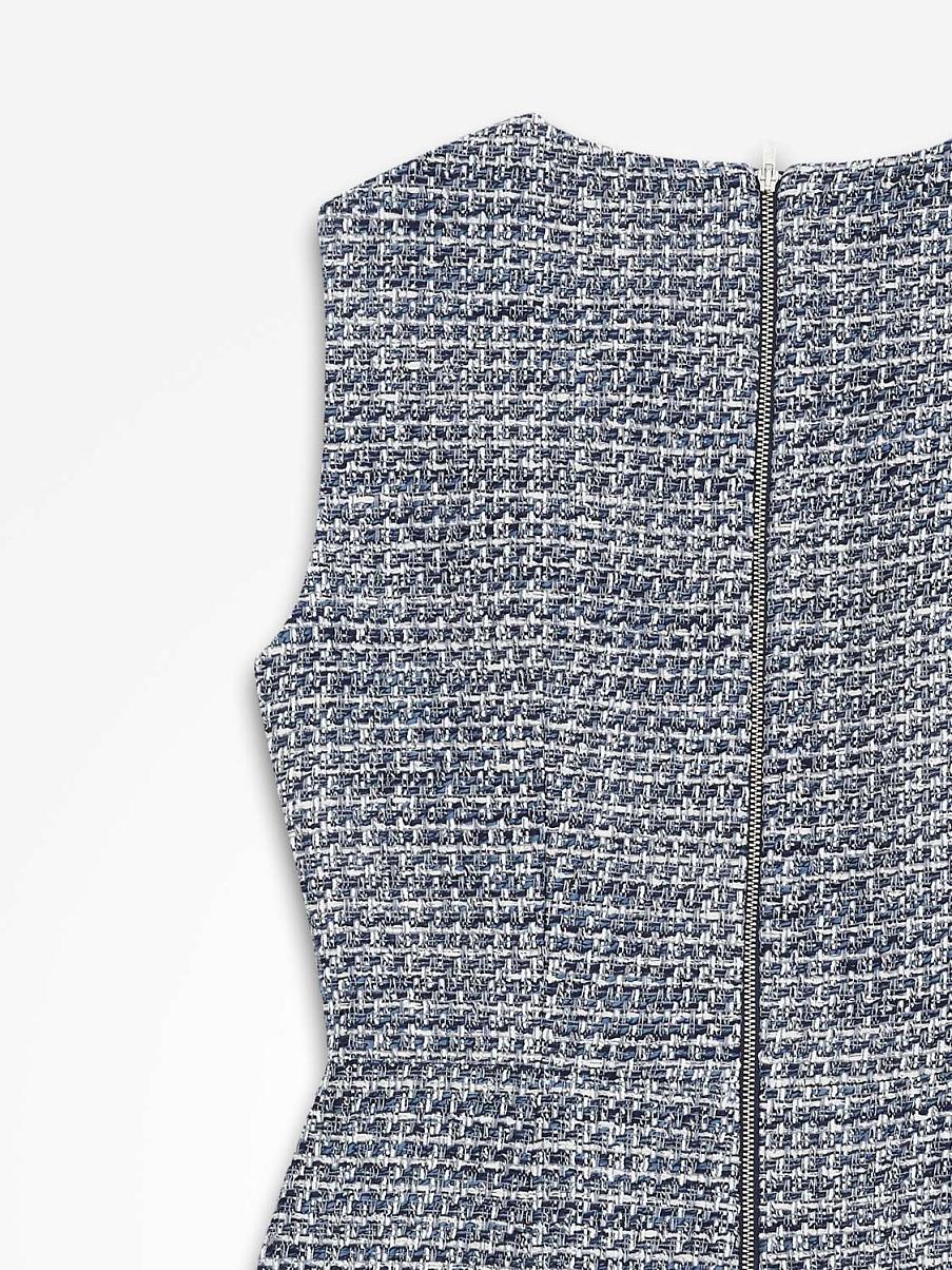 Твидовое платье-футляр длины мини