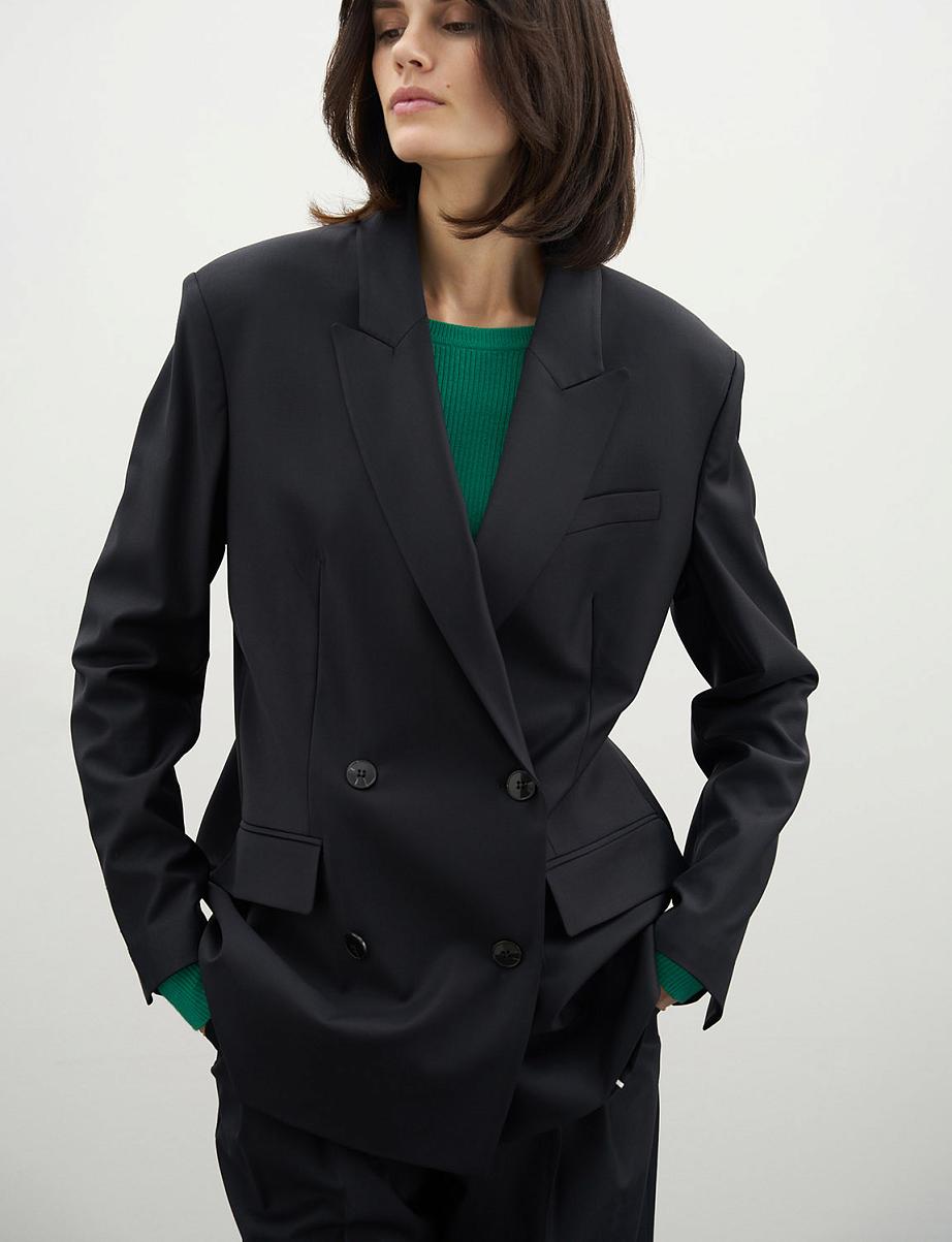 Двубортный жакет из шерсти