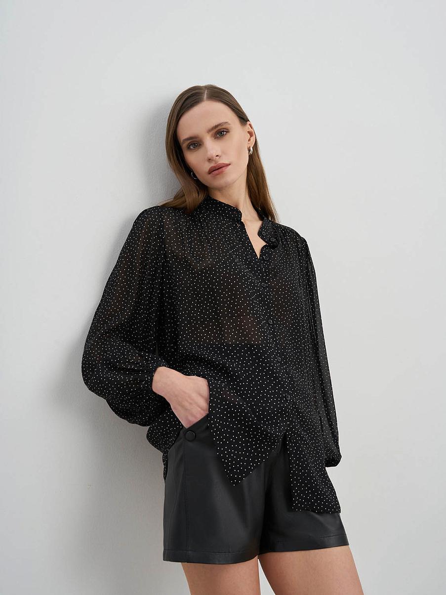 Шорты из натуральной гладкой кожи